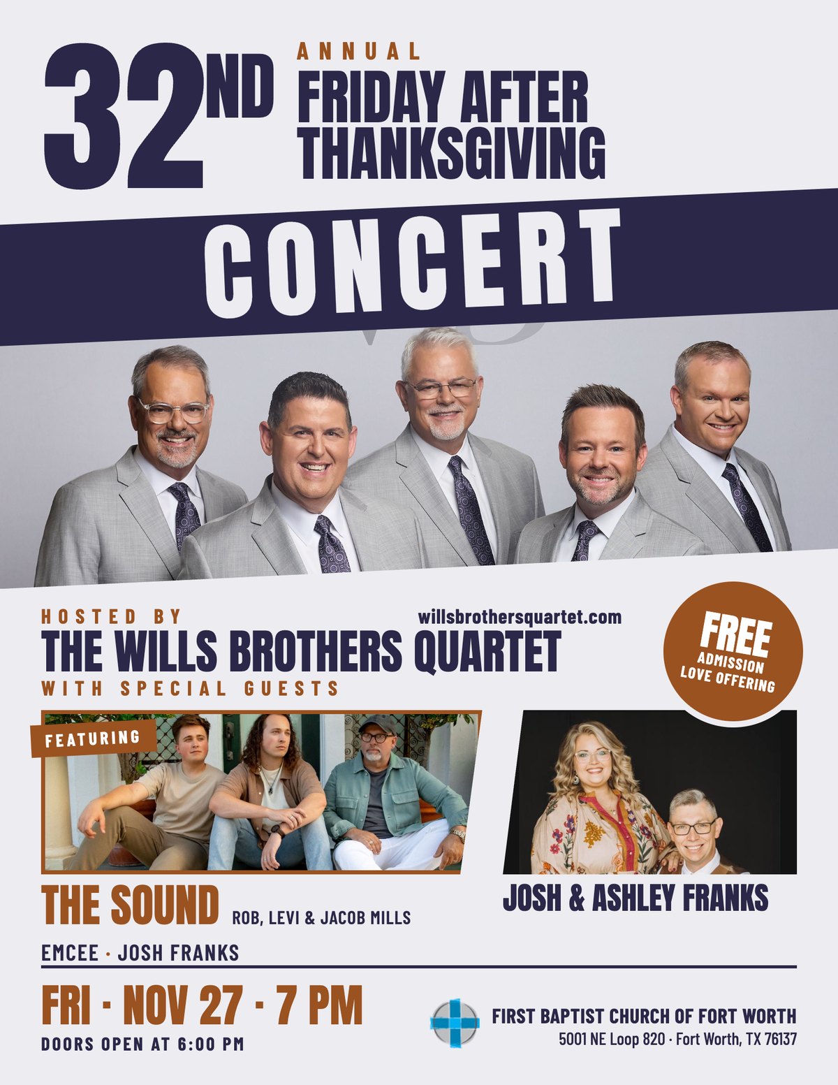 32nd Annual Friday After Thanksgiving Concert poster