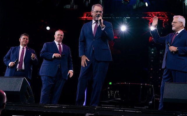 Wills Brothers Quartet performing live at the National Quartet Convention, 2025